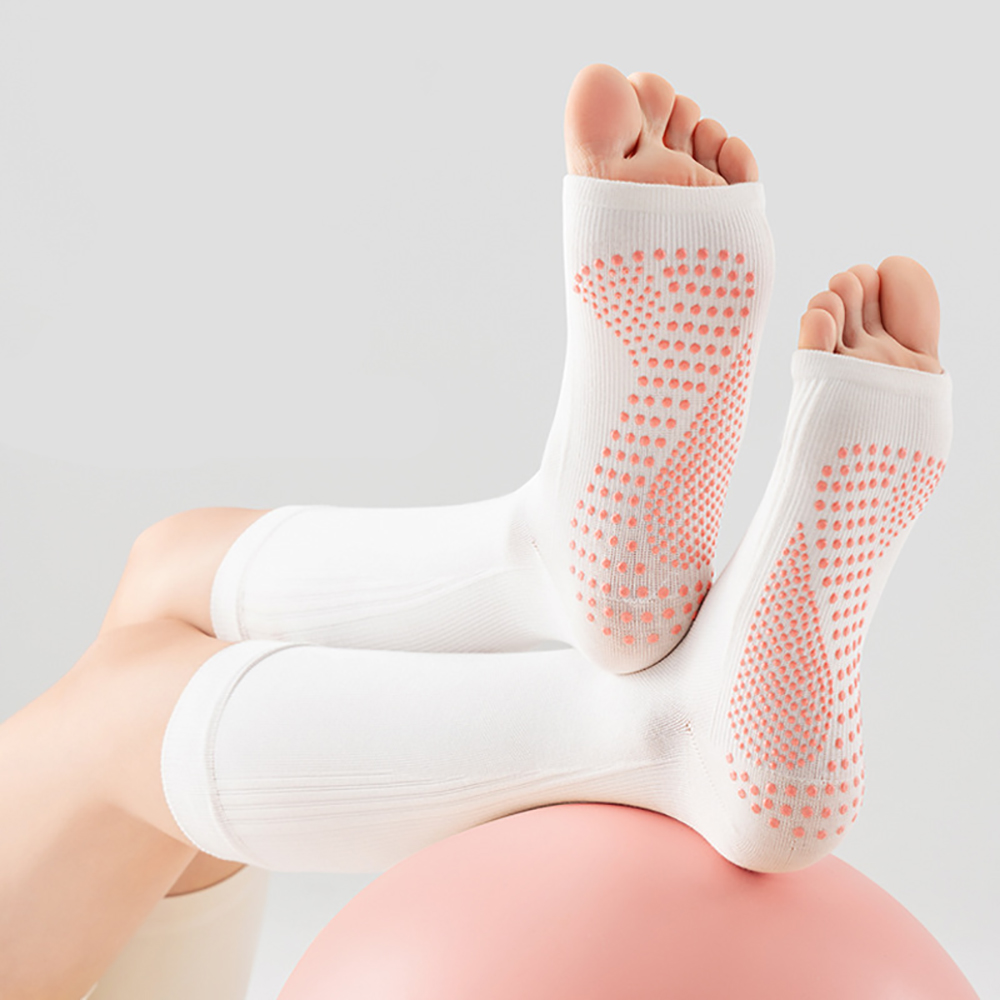 Compression Sleeve Calf - Professional Open-toe Yoga Socks Women Anti-slip