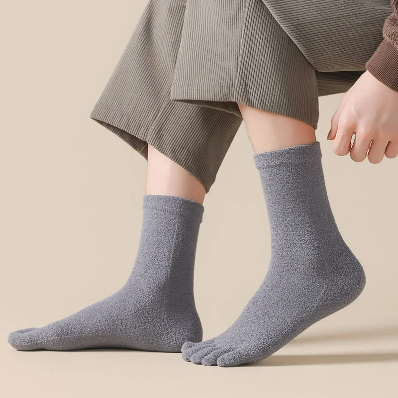 6/12 Pairs Thick Thermal Split - Toe Sock Split ulasan dan harga