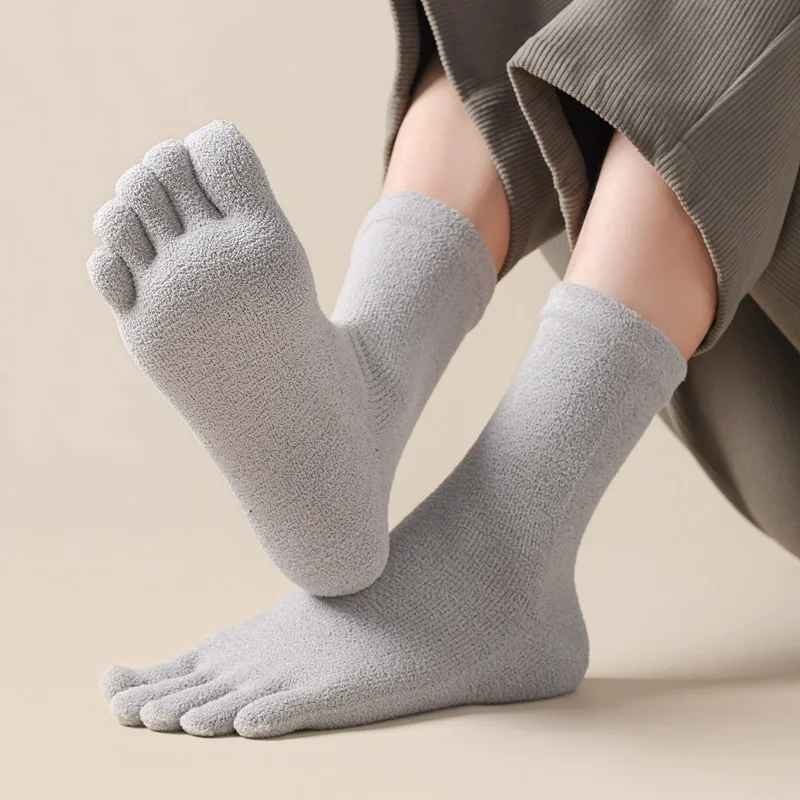 6/12 Pairs Thick Thermal Split - Toe Sock Split ulasan dan harga