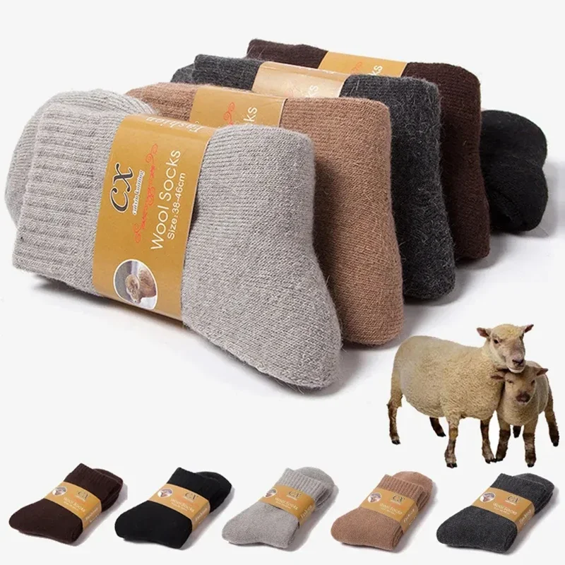 Winter Warm Men Socks Wool Men - Thermal Sock Winter ulasan dan harga