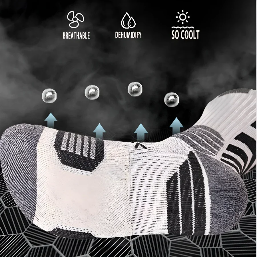 Breathable Mesh Moisture Wicki - Athletic Sock Cushion ulasan dan harga