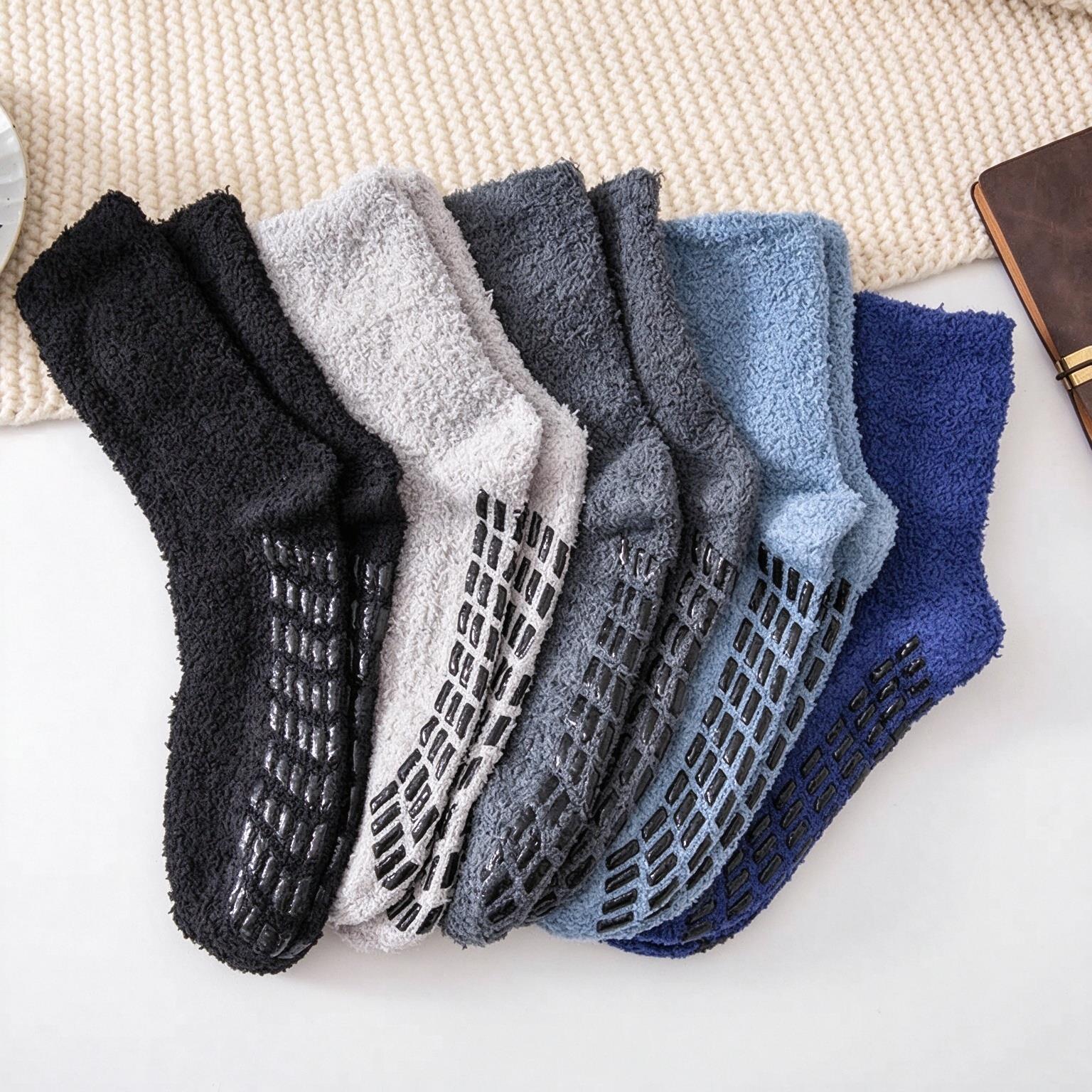 5 Pairs Men's Crew Socks Autum - Thermal Sock Winter ulasan dan harga