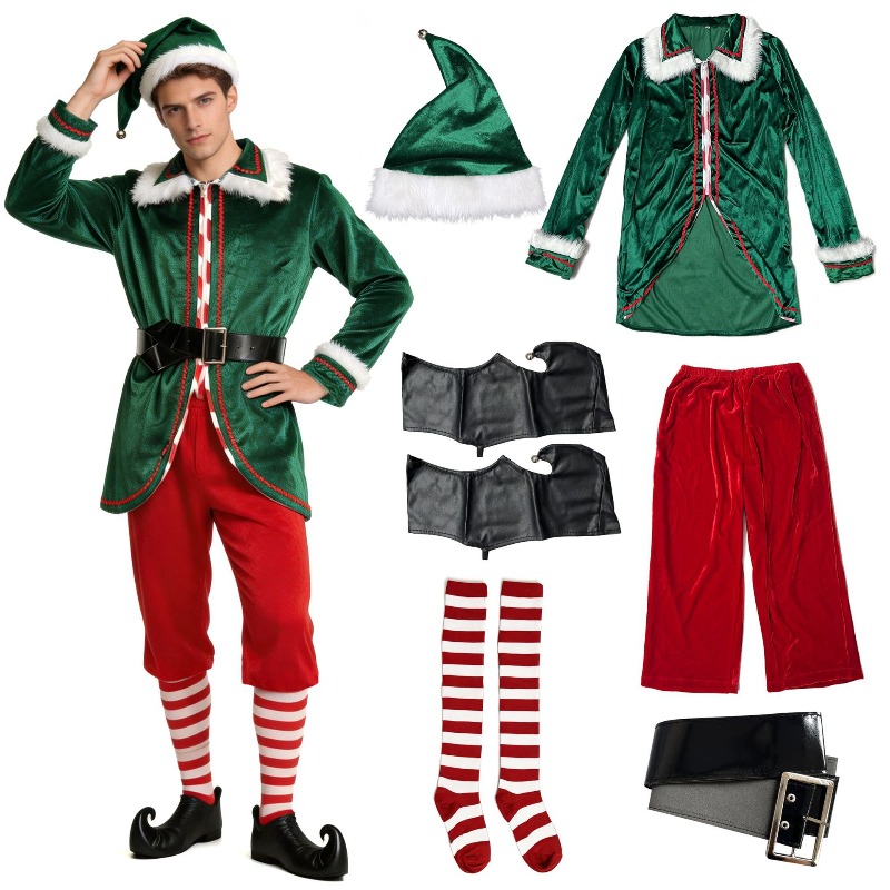 Christmas Elf Costumes Set San - Dress Sock Men ulasan dan harga