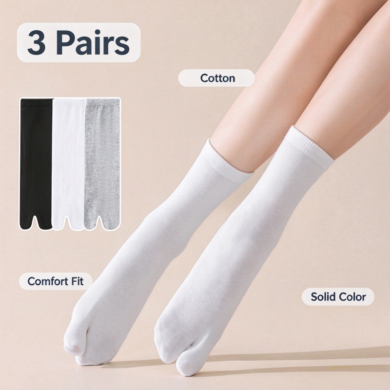 3 Pairs/Lot Unisex Cotton Spli - Toe Sock Split ulasan dan harga