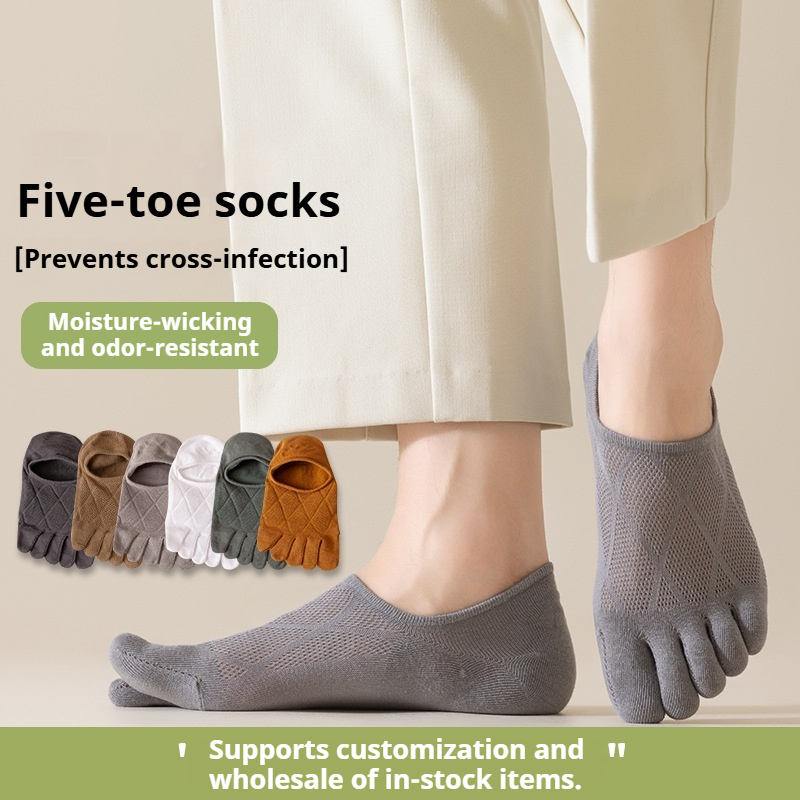 Men's Five Toe Cotton Short So - Toe Sock Split ulasan dan harga