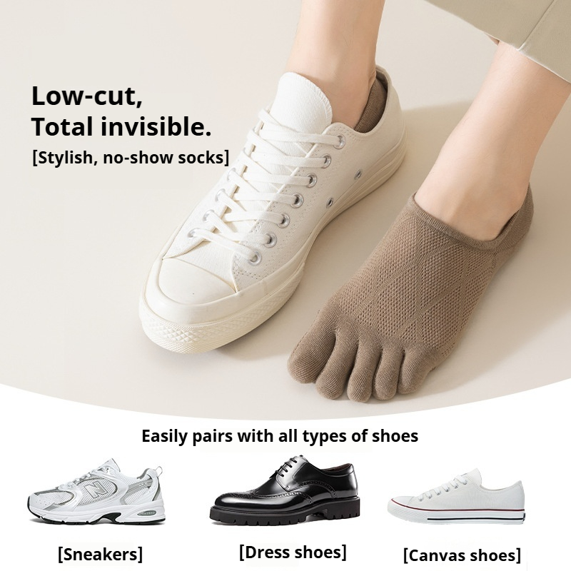 Men's Five Toe Cotton Short So - Toe Sock Split ulasan dan harga