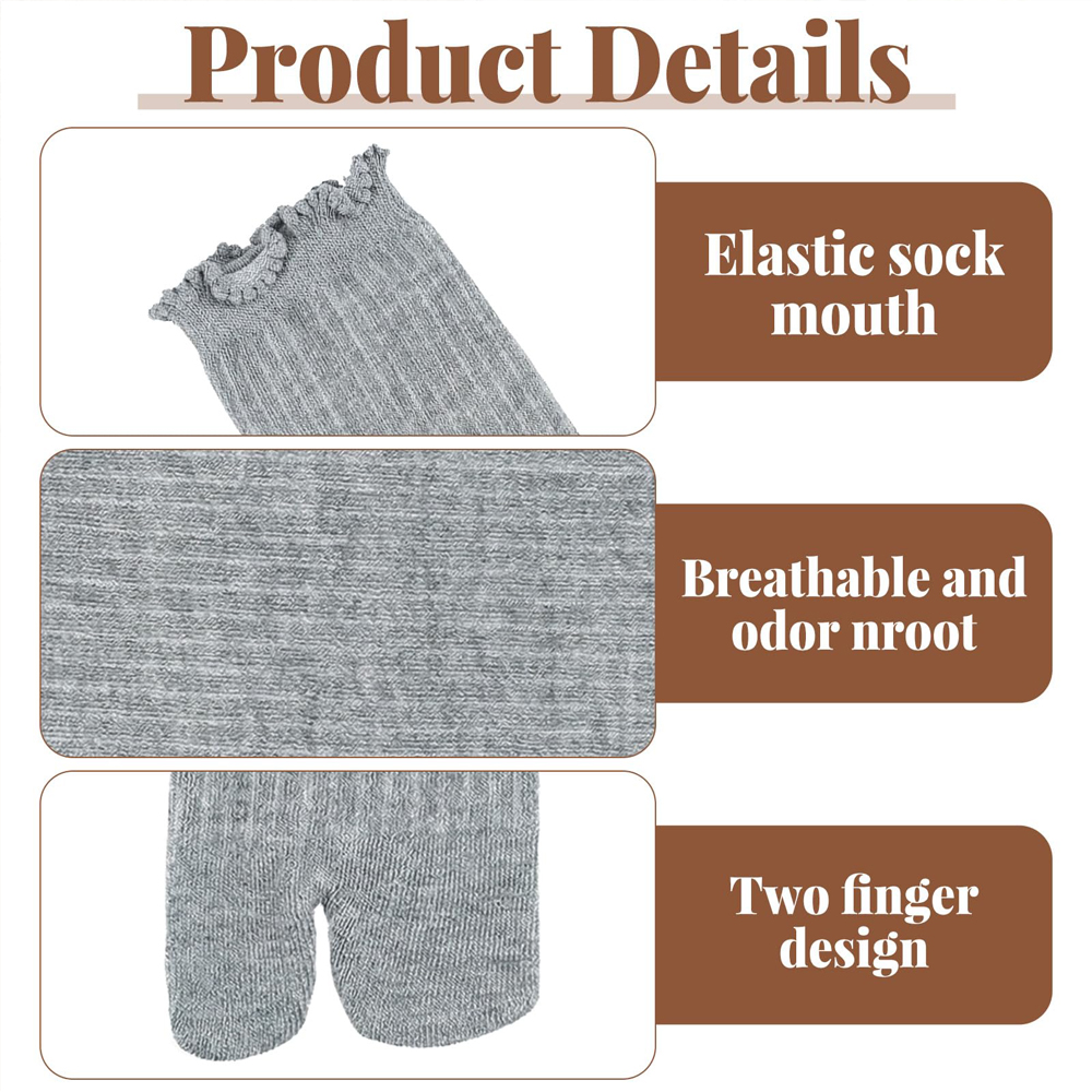 Japanese Cotton Tabi Socks Ruf - Toe Sock Split ulasan dan harga