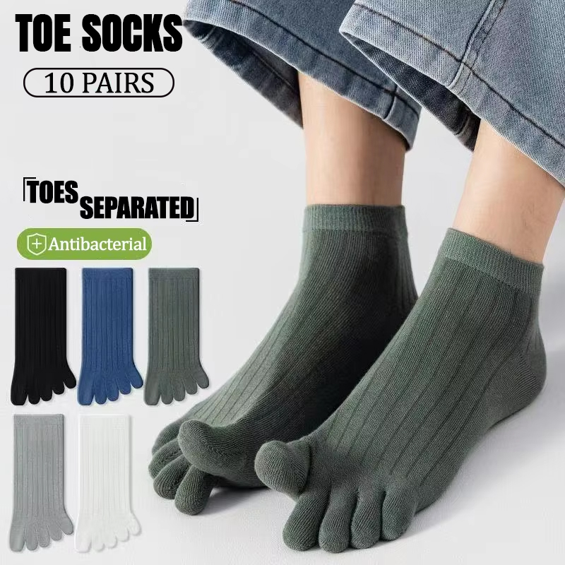 10 Pairs Men Low-cut Toe Socks - Ankle Sock Low Cut ulasan dan harga