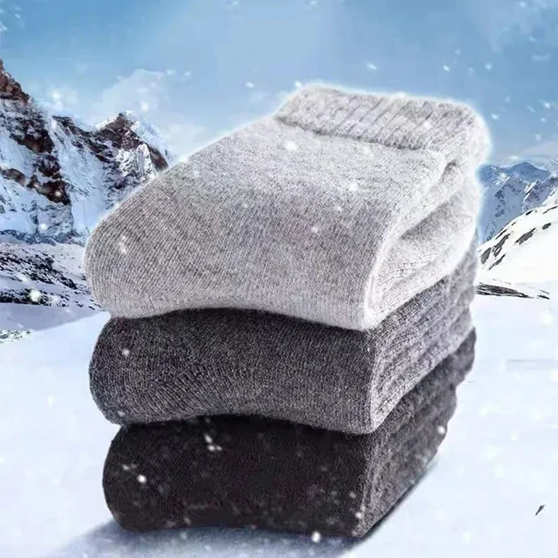 Winter Warm Men Socks Wool Men - Thermal Sock Winter ulasan dan harga