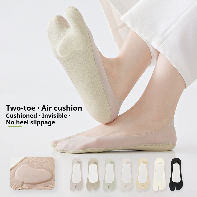 Women's Ice Silk Tabi Split To - Toe Sock Split ulasan dan harga